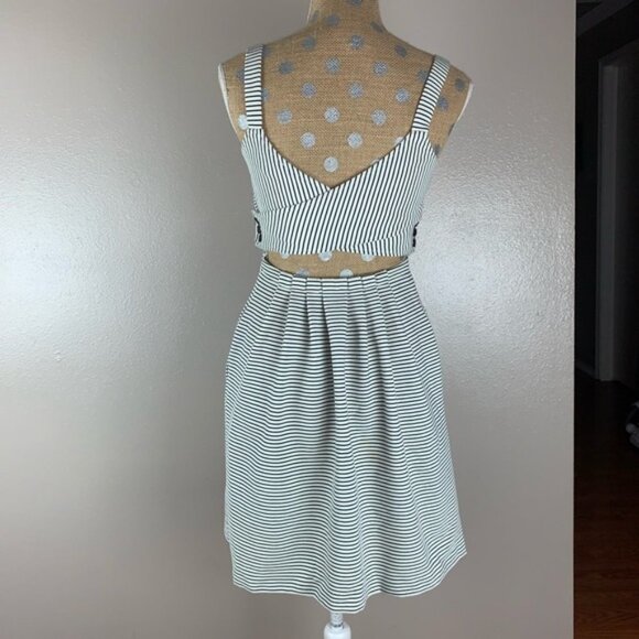 Anthropologie Striped Cross Back Dress - Picture 14 of 14